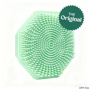 Antimicrobial Silicone Facial Cleansing Scrubber - Gentle Exfoliating Skincare Accessory for Acne, Blackheads, Sensitive Oily Skin, Deep Pore Dead Skin Removal (For Women)