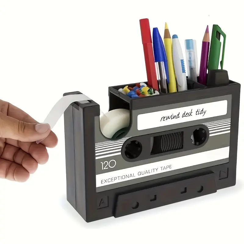 One tape cutter with pen holder, vintage tape tape cutter (accessories not included)