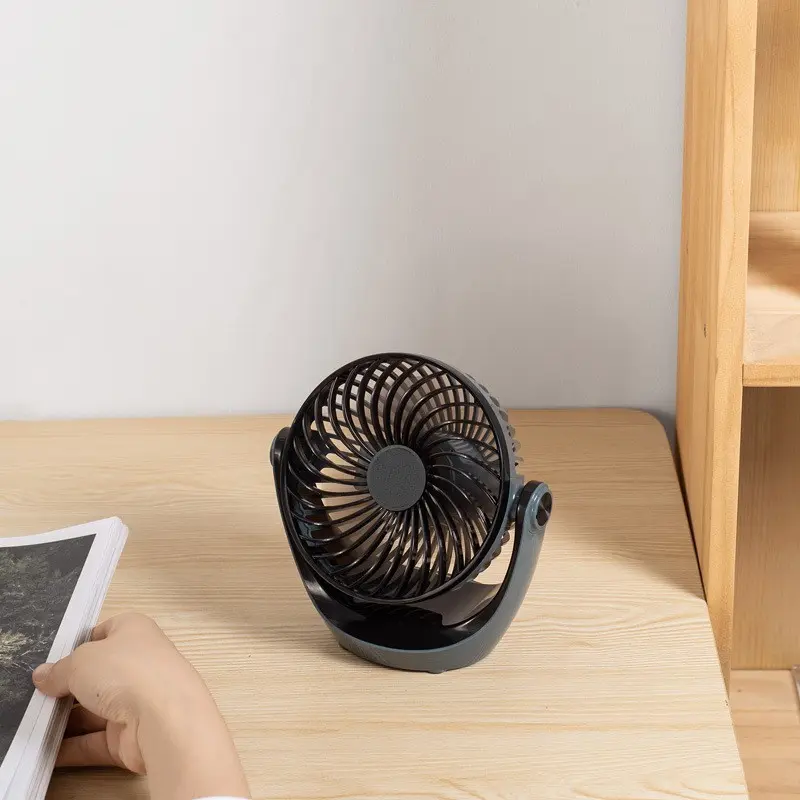 360 Degree Adjustable Portable USB Rechargeable Mini Desktop Fan For Office Daily Cooling Use