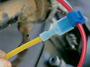 Nilight 120PCS/60 Pairs Quick Splice Disconnect Wire Terminals T-Tap Spade Connectors Blue 16-14 AWG Male Female Fully Insulated Crimp Self-Stripping Kit