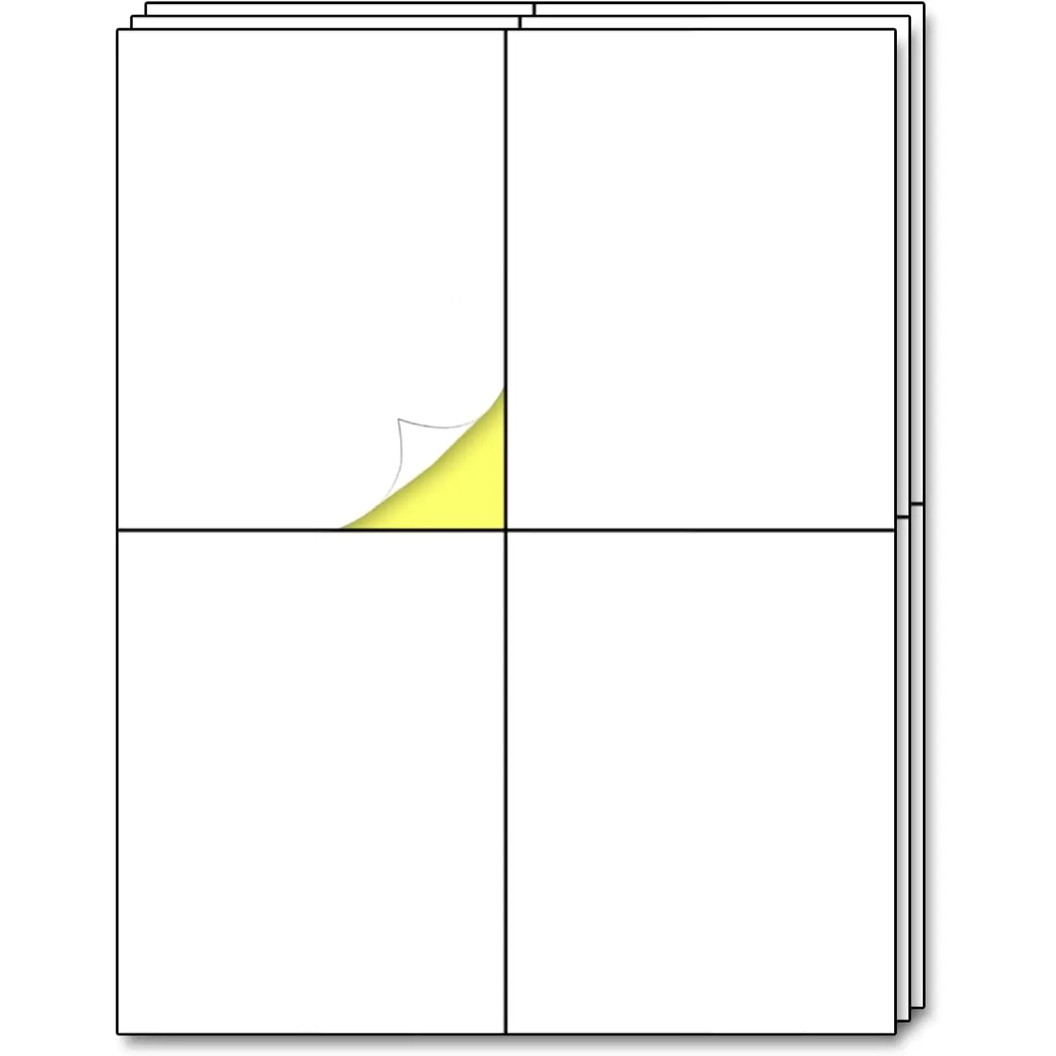 30 Sheets - Large Shipping Address Labels, Mailing Label Stickers for Packages, Storage Bins - 4 per Sheet, 120 count