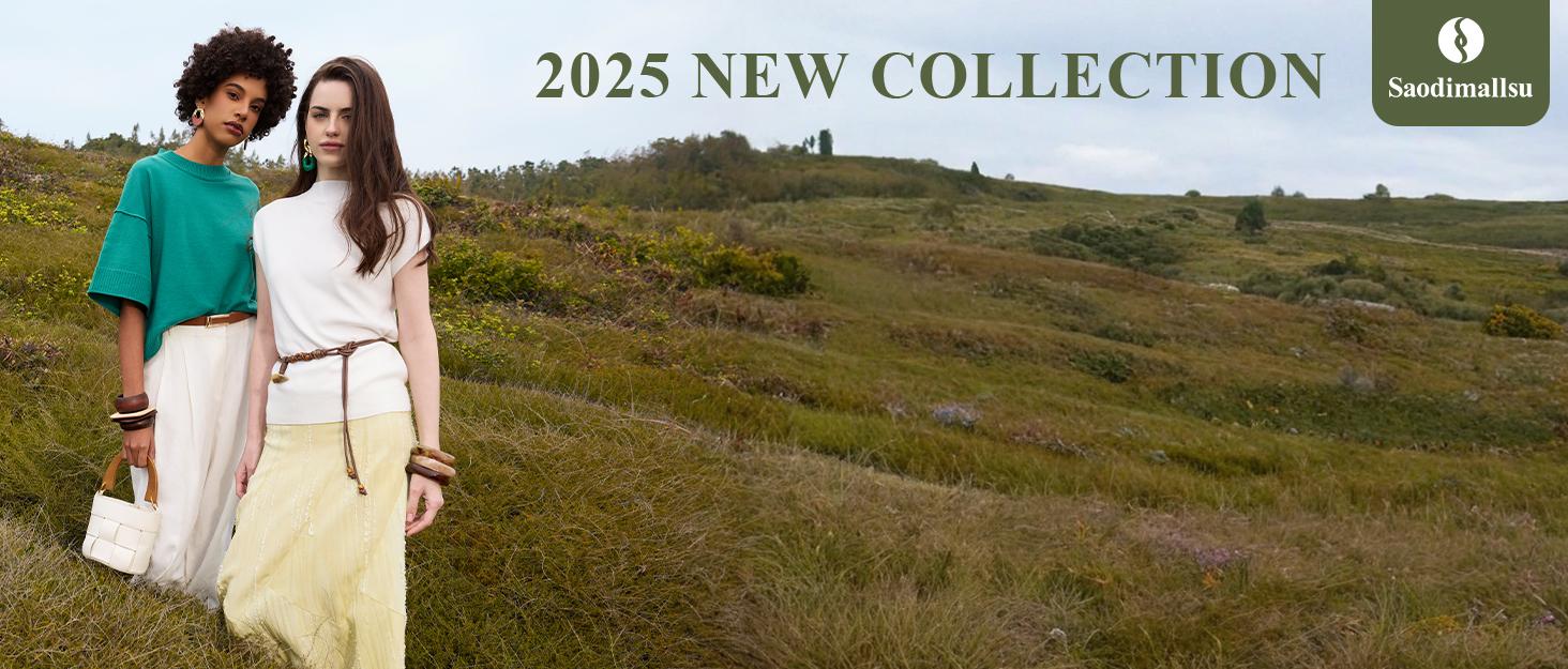 Saodimallsu Women's Short Sleeve Sweater Mock Neck Summer Casual Basic Knit Slim Fitted Pullover Tops Shirt in Khaki Hue