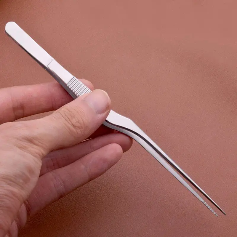 Eyelash Remover Cleaner Tweezer, Ear Nose Earpick Wax Removal Forceps, Angled Clamp Nasal Tool, Curved Earwax Tweezers Clip