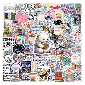 100pcs Bookish Stickers Laptop Scrapbook Luggage Refrigerator Cartoon Decoration Diy Doodle Stickers