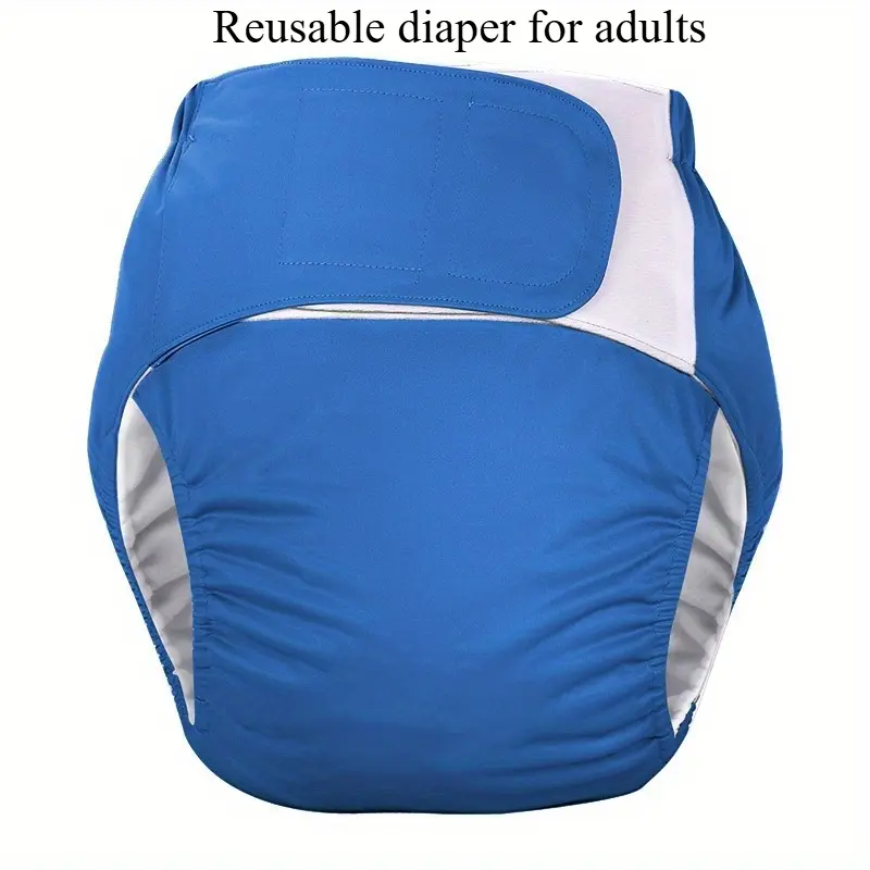 Adult  Diaper, Reusable Environmentally Friendly Diaper, The Elderly Can Be Washed and Leak-proof Diaper Pants, Reusable, Incontinence Diaper, Anti-side Leakage and Water Leakage, Adjustable Waist Elasticity, Easy To Clean