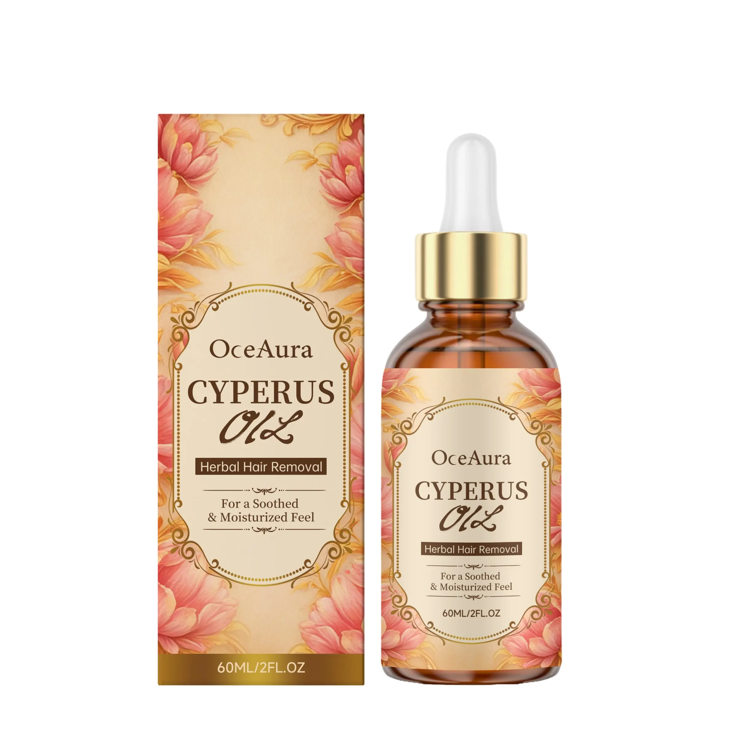 Post-Hair Removal Oil with Cyperus Rotundus, Natural Hair Growth Inhibitor, Soothes & Moisturizes, 50ML, Ideal for Shaving/waxing