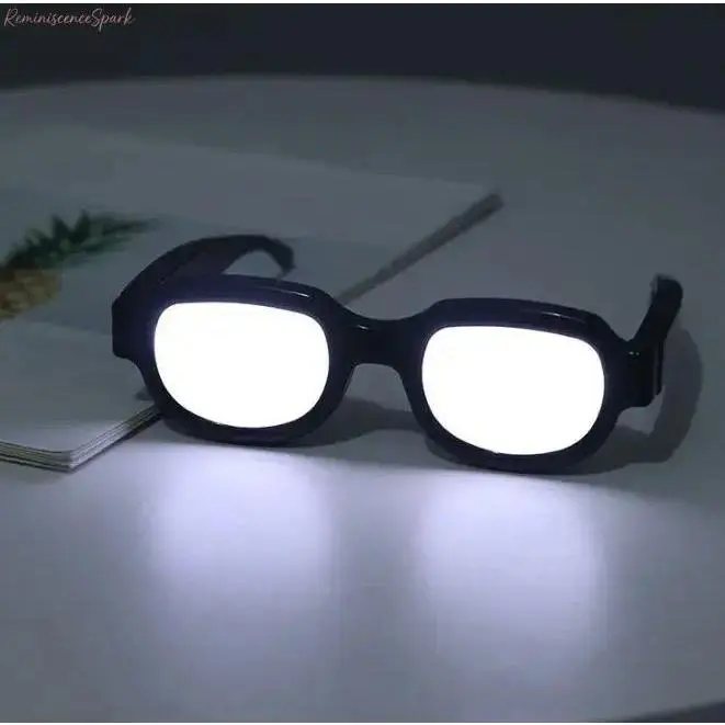 Futuristic LED Light-Up Visor Eyewear - Transparent Lenses, Luminous Glasses, Comfortable Lightweight Accessory for Raves, Happy Birthday & Holiday Events (All-Ages Photo Prop)