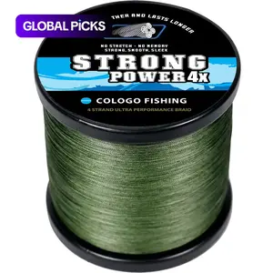 4-Strand Braided Fishing Line, Strong Multifilament PE Line for Seawater, 8–40 lb, 546 yds / 500 m, Super Strong Fishing Line for Gear and Tackle, Durable Fishing Gear, Fishing Equipment #GLOBAL PICKS