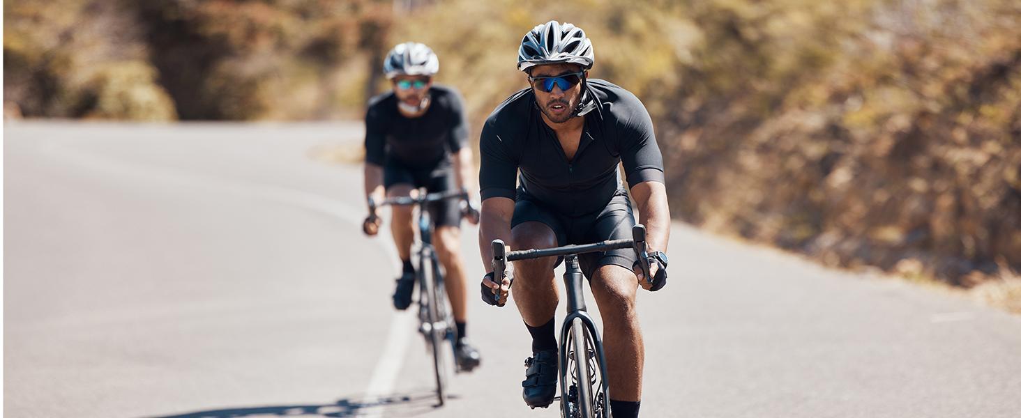 Baleaf Mens 4D Padded Bike Shorts Cycling Shorts with Phone Pockets Zipper UPF 50+ Reflective Mountain Biking Gear