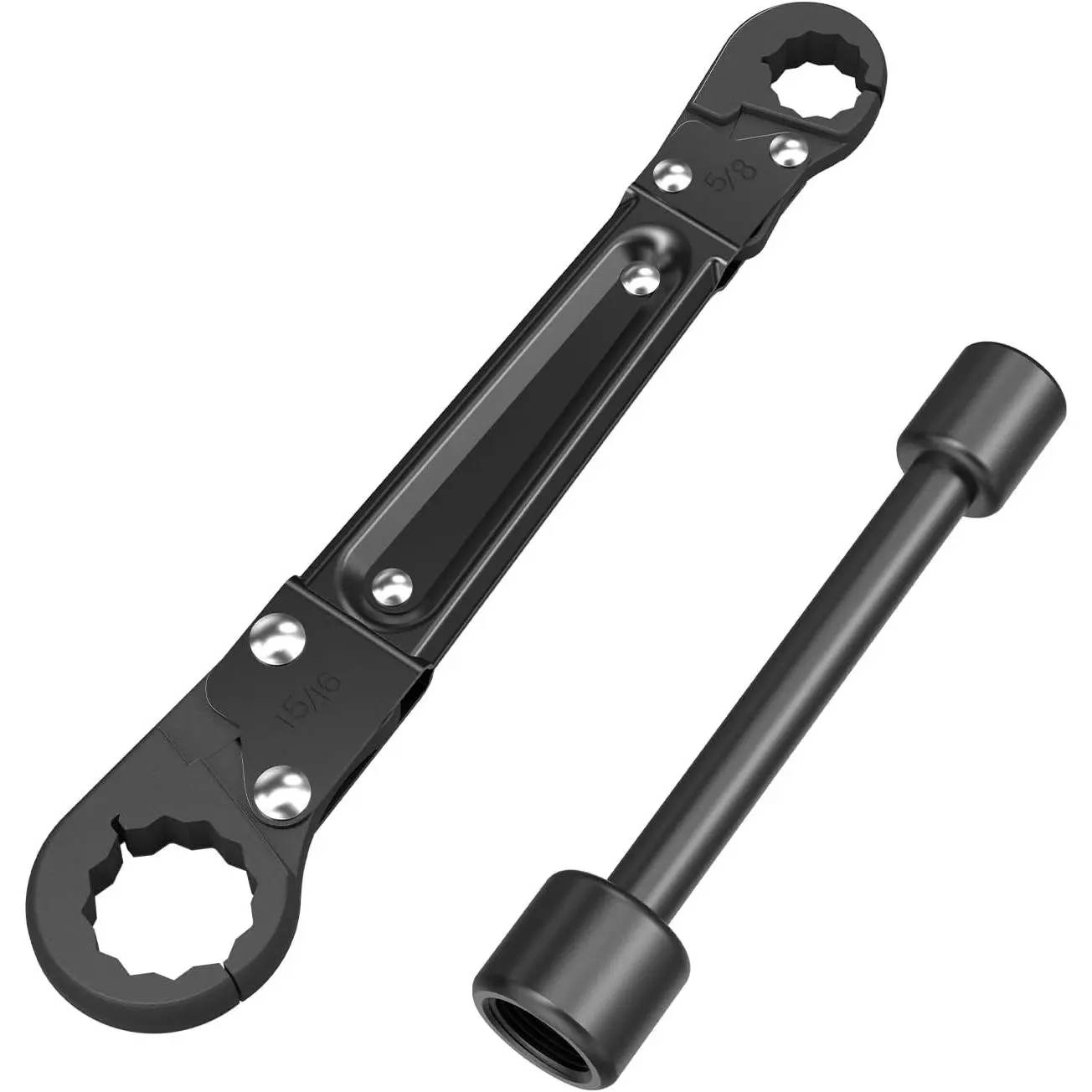 Multi-Functional Angle Stop Wrench Kit - Plumbing Tools for Professional Plumbers |   Installing & Removing Compression Angle Stop and Fittings (Black-Angle Stop Wrench Kit)