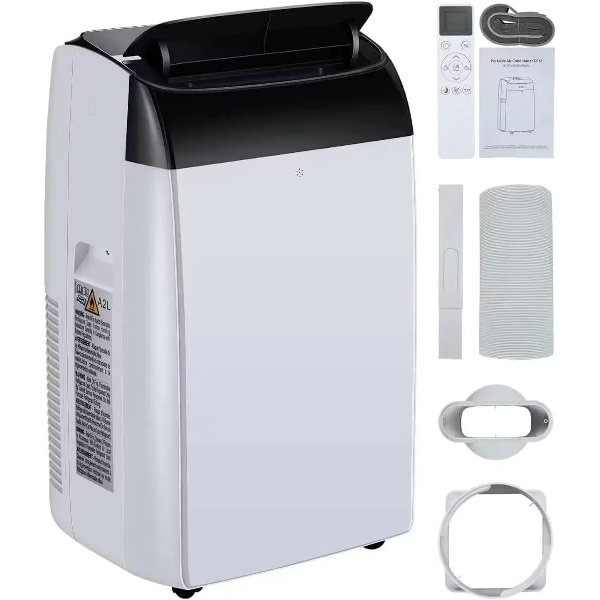 Quiet Portable Air Conditioner 14,000 BTU - 3-in-1 AC with Remote, LED Touch Panel, Installation Kit, 3 Speeds, Dehumidifier & Fan, Cools up to 750 Sq.Ft