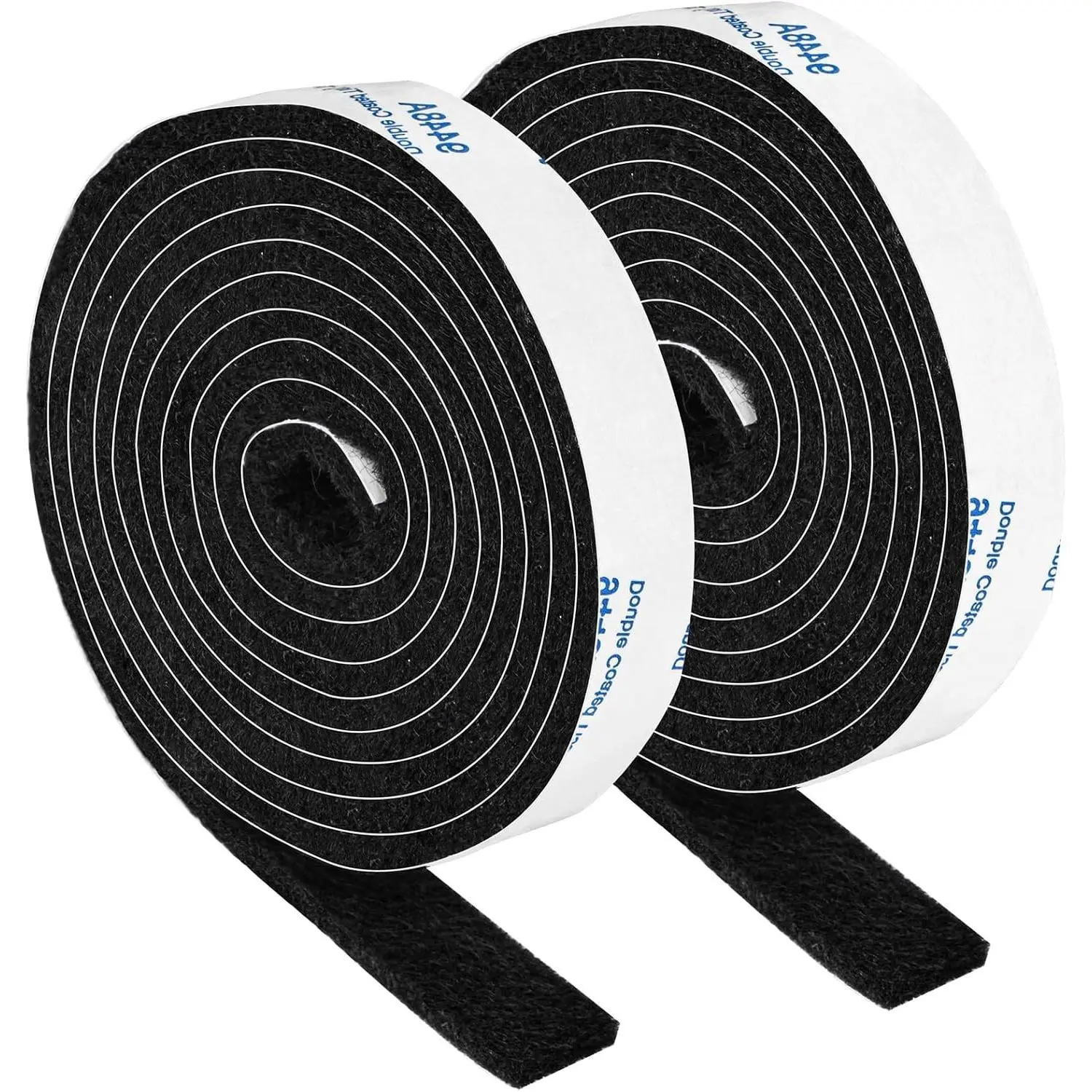 Self-Adhesive Black Felt Strips for Furniture, 2 Pack Roll 1/2 Inch x 60 Inches, Felt Tape Furniture ProtectorsGift