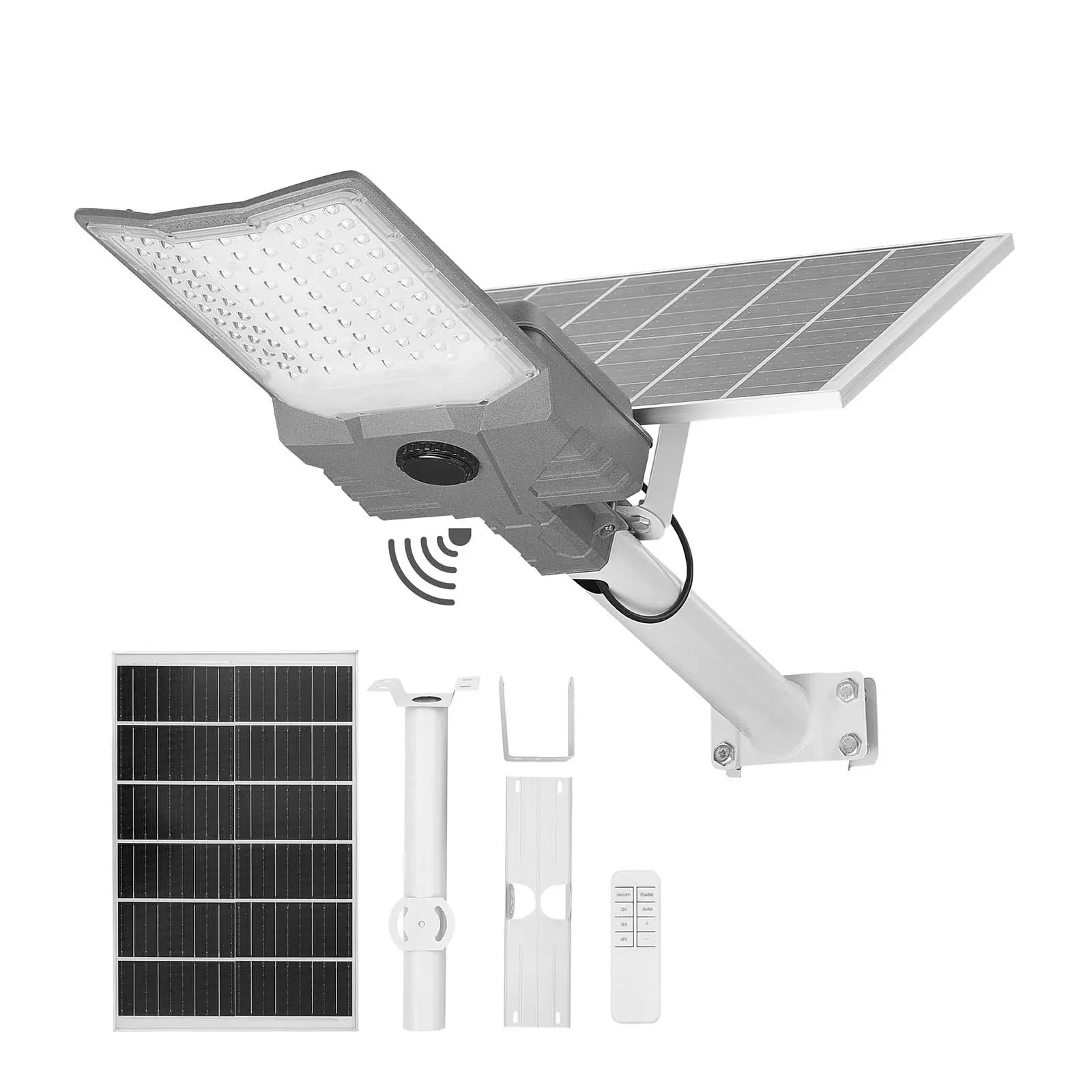 VEVOR 12000W Aluminium Solar Street Light Outdoor, 900000LM High-Powered Commercial Lamp, Dusk to Dawn, Split-Type LED Flood Security Light with RF Remote Control, IP65 Waterproof, 20 Hours Runtime, All Seasons Use for Yard, Streets, Driveway, Parking Lot