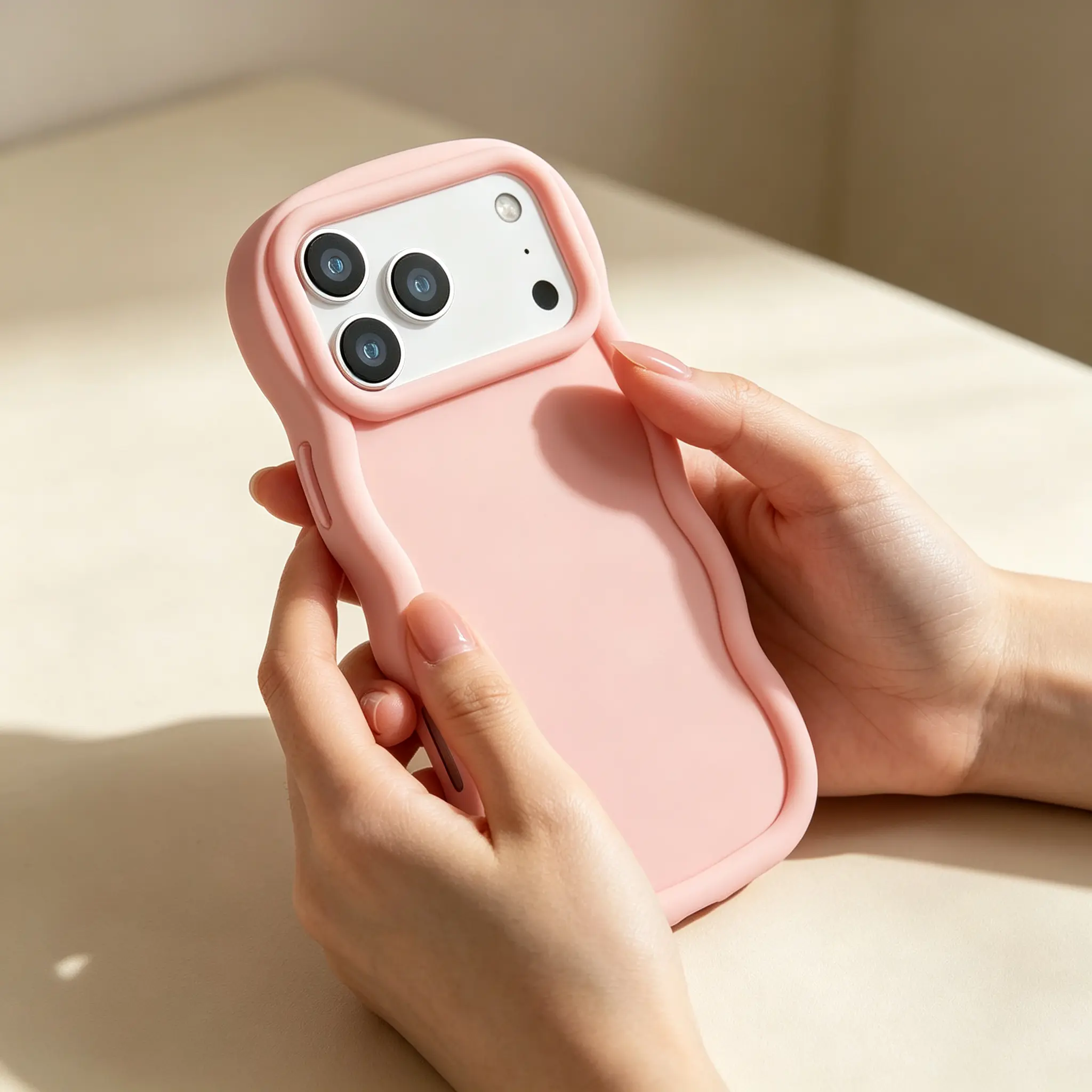 Cartoon DIY Customizable Wavy Edge TPU Phone Case Macaron Aesthetic Shockproof Protective Cover Compatible with iPhone 13 14 15 16 17 18 Pro Max Trendy Daily Cell Phone Accessory,historyoo,print,thoughtful,back,Animal Design phone screen protectors