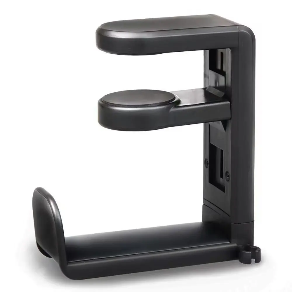 Rotating Headphone Stand Holder with Adjustable and Swivel Arm Clip, Universal Desktop Stand for Headsets, Space-saving design, suitable for gamers, Accessories