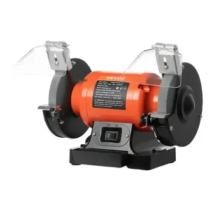 【DealsForYouDays】VEVOR Bench Grinder, 6-inch Single Speed Bench Grinder, 3450RPM High-Speed Table Grinders with 450W 3.8A Induction Motor, 36/60-Grit Grinding Wheel Adjustable Eye Shield for Fast Sharpening Grinding