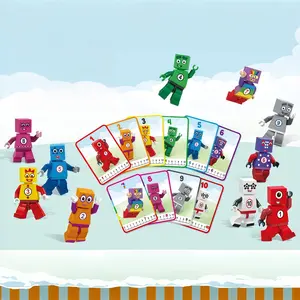 Number Recognition Dolls 1-10, Preschool Math Learning Toys, Cartoon Number Figure Set, Educational Counting Props