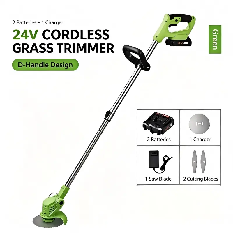 Cordless Handheld Lawn Mower with Detachable Cutting Head, Portable Garden Tool for Courtyard Grass and Small Green Areas