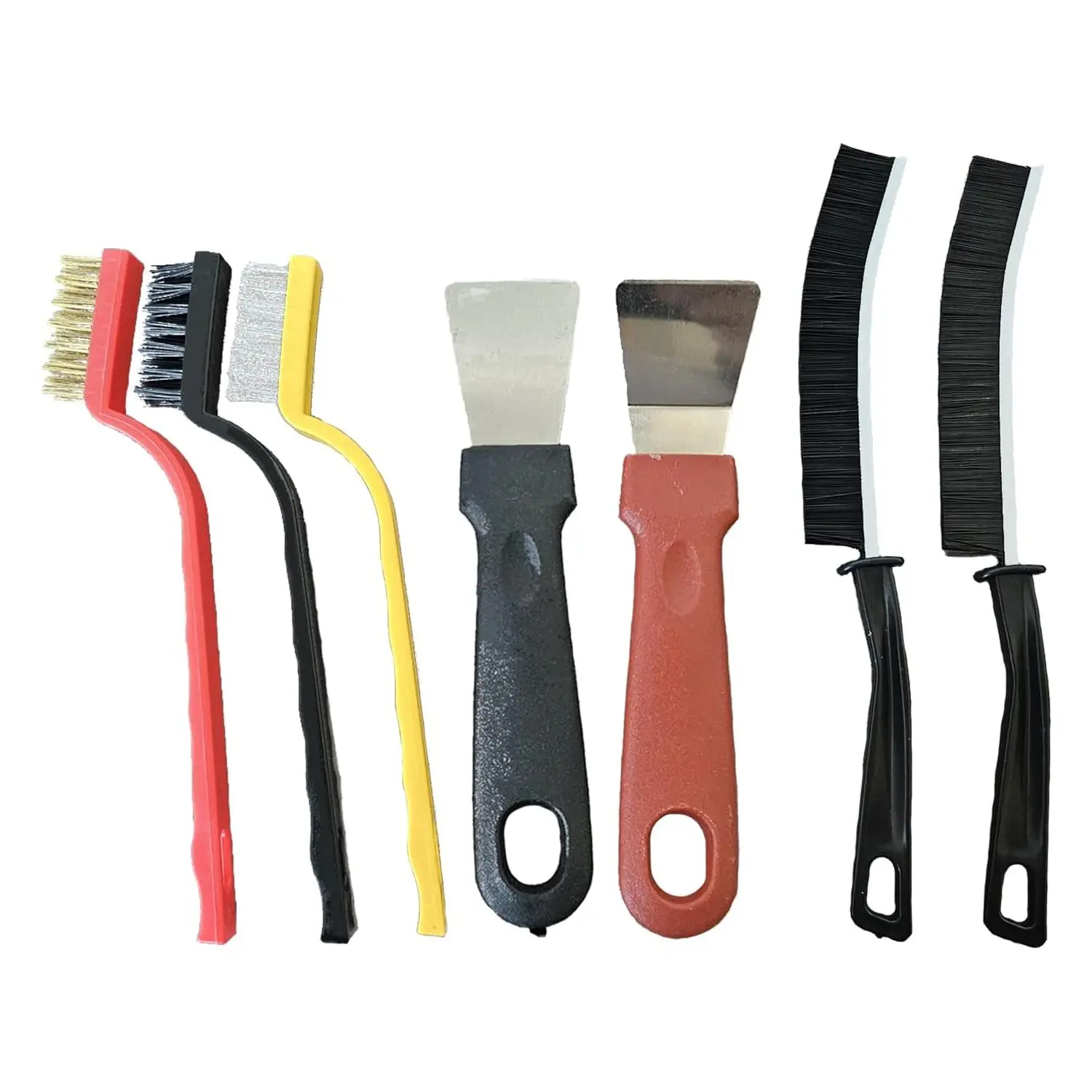 Multi-Functional Kitchen Cleaning Set, Stove Brush and Range Hood Scraper Combo, Powerful Oil Stain Remover, Essential Home Cleaning Tools