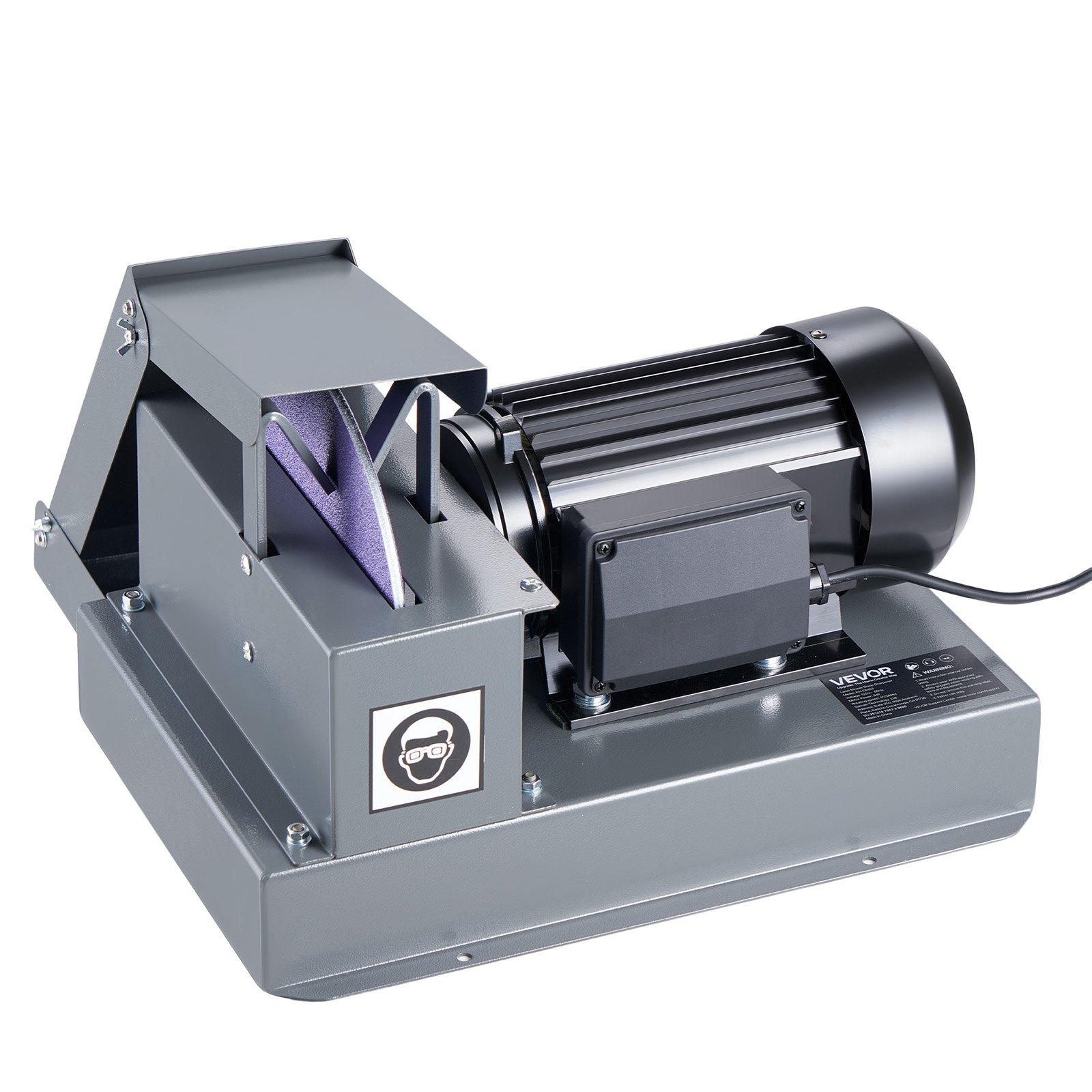 VEVOR Lawn Mower Blade Sharpener, 1HP Lawnmower Blades Grinder with 9" Ceramic Grinding Wheel, Grit Collector & Balancer, 30 ° /40 ° Blade Sharpening Machine for High Lift, Low Lift, Gator & Flat Blades VEVOR Lawn Mower Blade Sharpener, 1HP Lawnmower Blades Grinder with 9" Ceramic Grinding Wheel, Grit Collector & Balancer, 30 ° /40 ° Blade Sharpening Machine for High Lift, Low Lift, Gator & Flat Blades