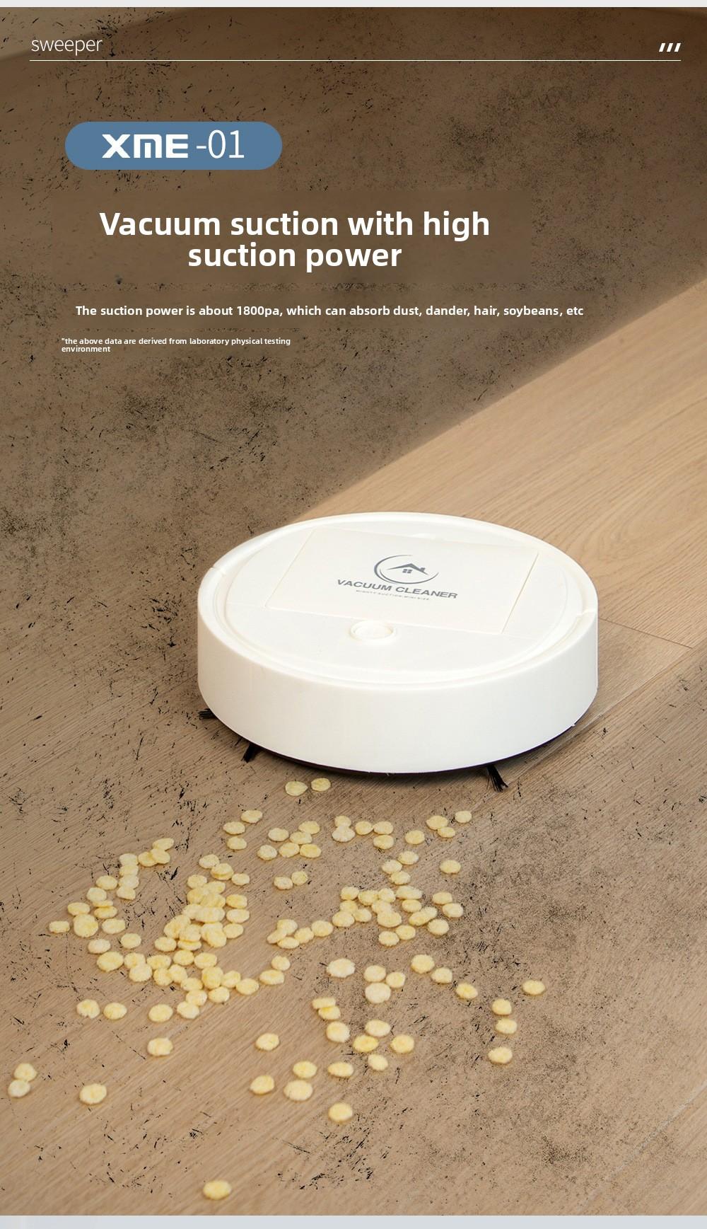 Cross-border sweeping robot, fully automatic household mini cleaning machine, USB rechargeable smart vacuum cleaner, gift wholesale