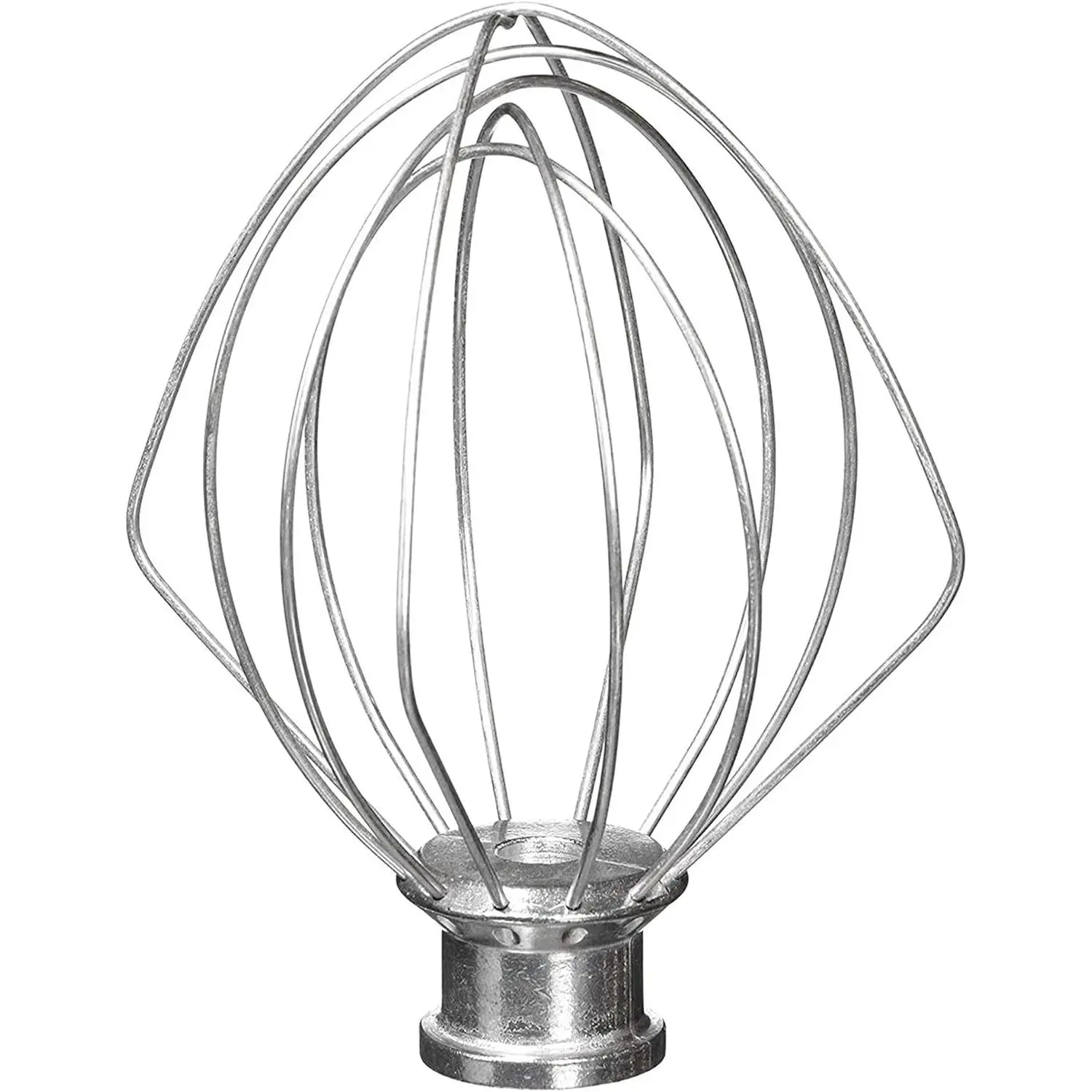 K45WW Wire Whip for KitchenAid Tilt-Head Mixer,6-Wire Whisk Attachment Replacement for 4.5QT/5QT Models K45SS KSM110 KSM75 KSM90 KSM100, Aluminum Head with Stainless Steel Wires, Hand Wash Only