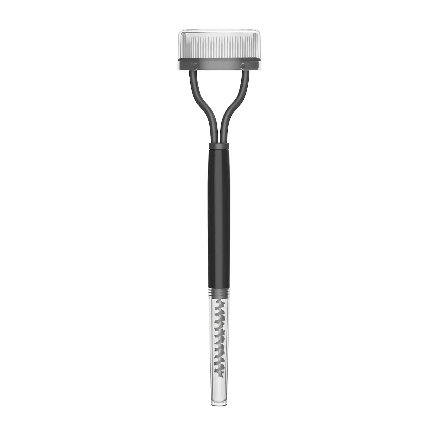 Eelash Comb Eelashes Separator Tool Mascara Applicator, Arc Design With Comb Cover(Black, With Eebrow Brush)