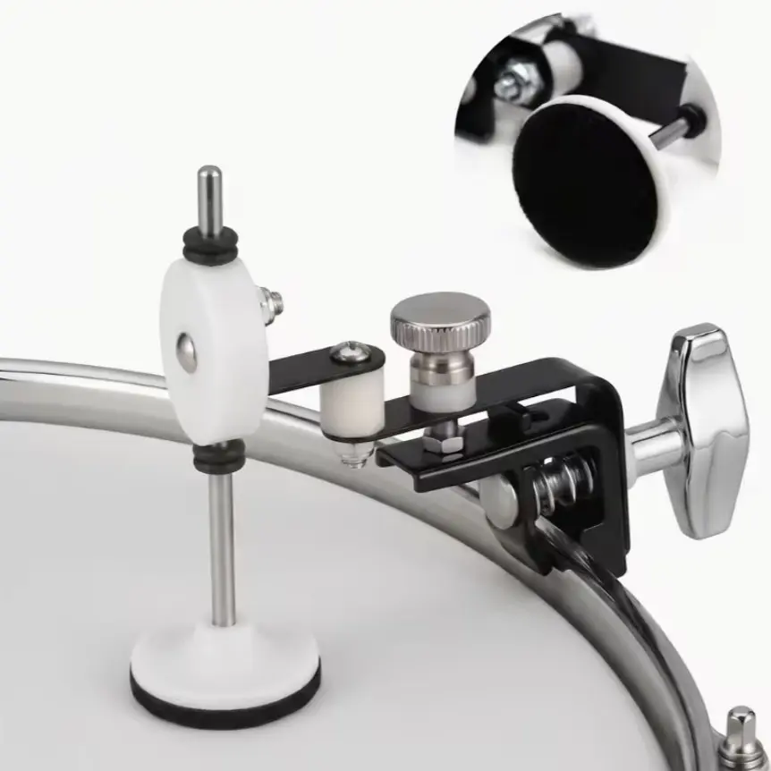 Professional Drum Harmonic Suppressor, Mechanical Adjustable Harp Controller, High-Density Acoustic Wool, Damage-Free Installation, Drum Accessories