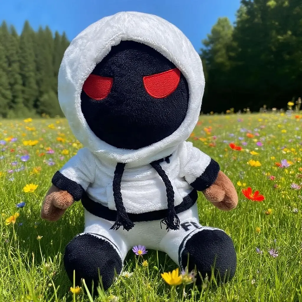 Foltyn Red-Eyed Alien Plush Character Figure Stuffed Toy, Soft Plush Stuffed Toy for Home Bedroom Sofa Ornament, Collectible Gift for Game Fans, Plush Character Figure Stuffed Toys, Soft Plush Stuffed Toys