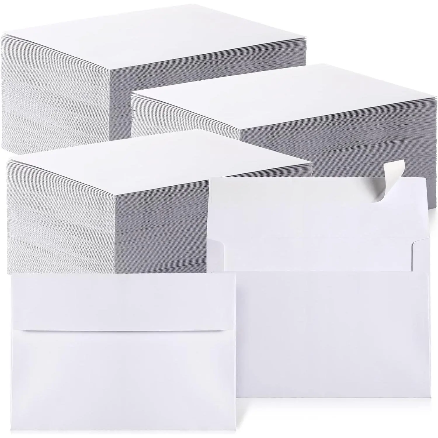 800 Pcs White Envelopes Self Adhesive Printable Envelope Bulk for Invitation, Wedding, Baby Shower, Photography, Thank Note, Postcard, Greeting Card, Mailing, Graduation (A2 5.75 x 4.375 Inch)