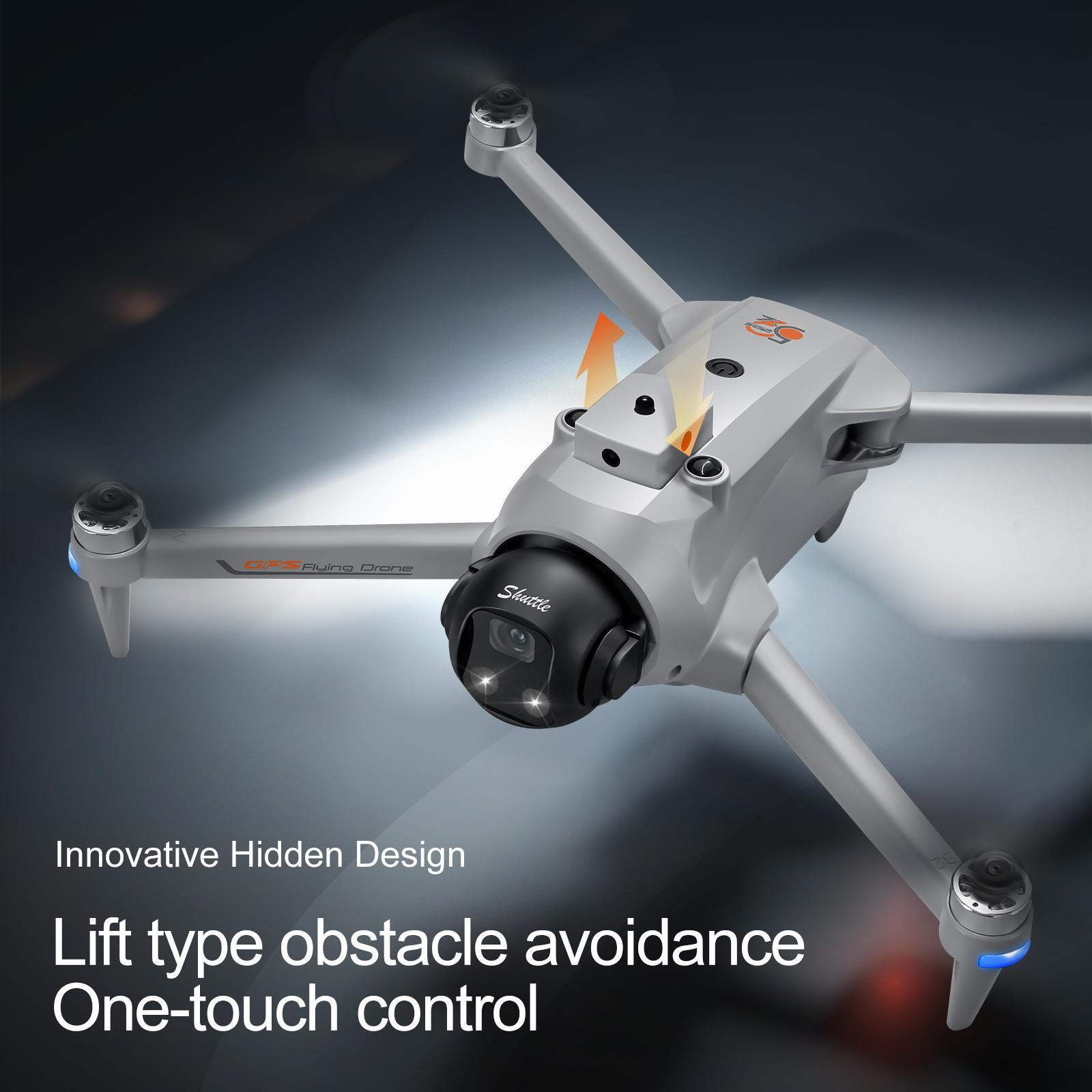 2026 New Design GPS Drone with 180° ESC Camera 5G Large Screen Remote Control Lifting and Obstacle Avoidance Head Brushless Power GPS Return for Amateur Players.