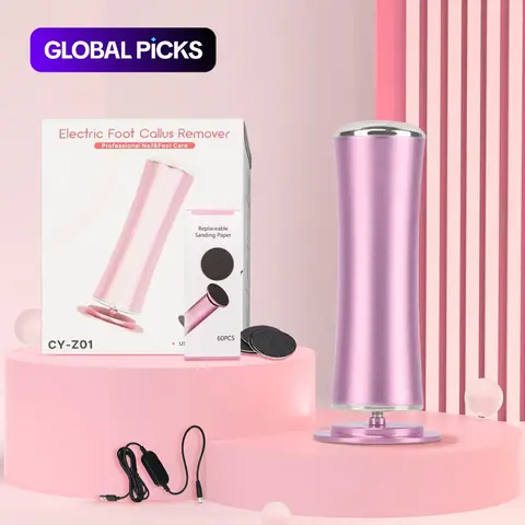 Portable Electric Foot File, USB Rechargeable Foot Grinder, Pedicure Machine, Personal Care Accessories for Men & Women #GLOBAL PICKS