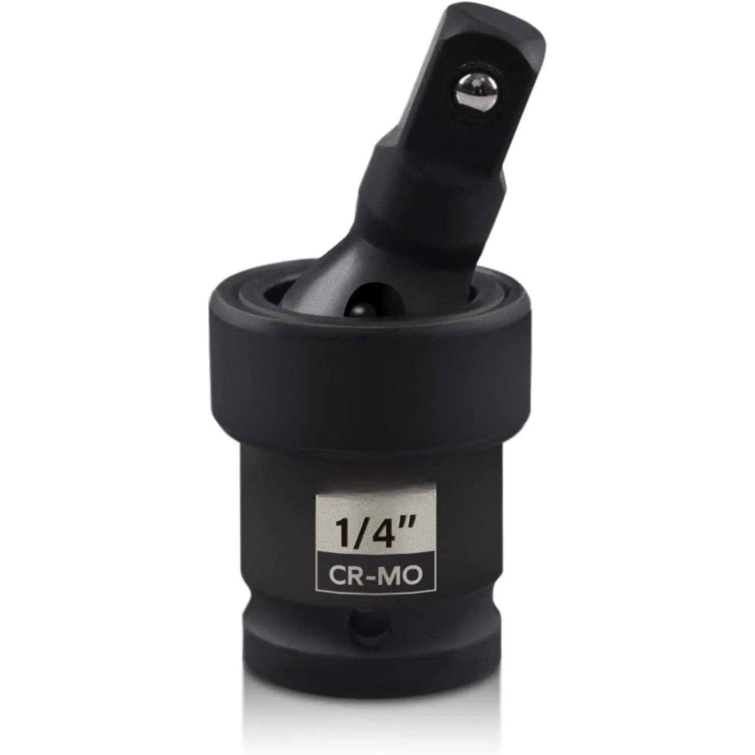 1/4" Drive   Joint Swivel Socket, Flexible U-Joint Adapter with 360° Rotation,  CR-MO Steel