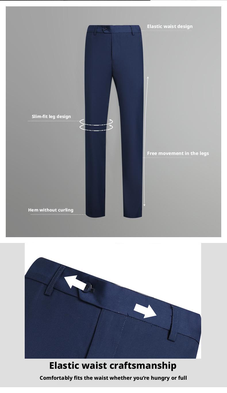 Men's Stand Collar Mandarin Suit  Slim Fit Stage Performance Groom Tuxedo, Young Men's 2 Piece Formal Wear