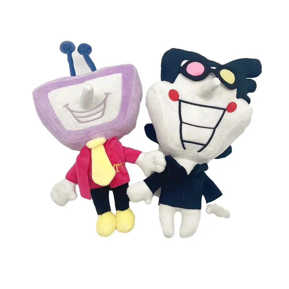 Deltarune Spamton & Tenna Japanese Anime Plush Toy - Soft Stuffed Cartoon Collectible, Unisex Cute Buddy, House Decoration, Kids Gift, Anime Room Accent, Cute Anime Buddy