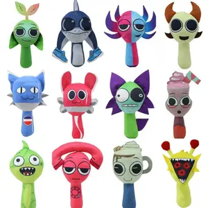 Sprunki Incredibox Plush Set Cute Rhythm Box Stuffed Dolls Game Merch Gift for Kids Fans