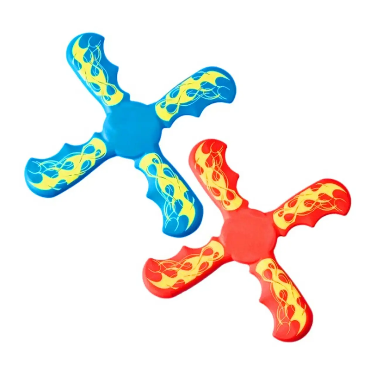 Boomerang for Kids & Adults, Soft and Safe for Indoor and Outdoor Use, 2 Pack, Red & Blue
