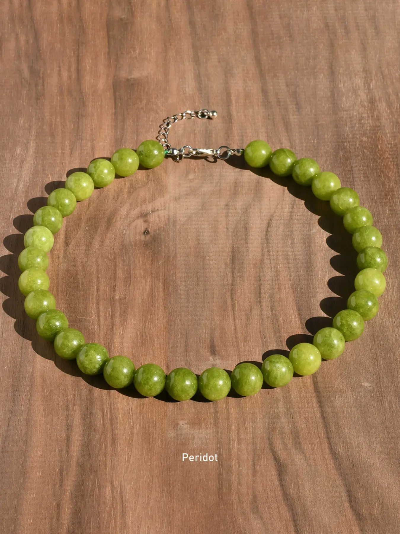 12mm Natural Stone Handmade Beaded Choker Necklace, Iron Chain, Trendy Beach Vacation Jewelry for Daily Wear, Assorted Colors, All Seasons