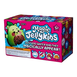 Magic Jellykins Surprise Reveal Squishy Characters, Water-Activated Mystery Jar Plush Fidget Toy, Soft Sensory Collectible Toy for Kids Ages 5+