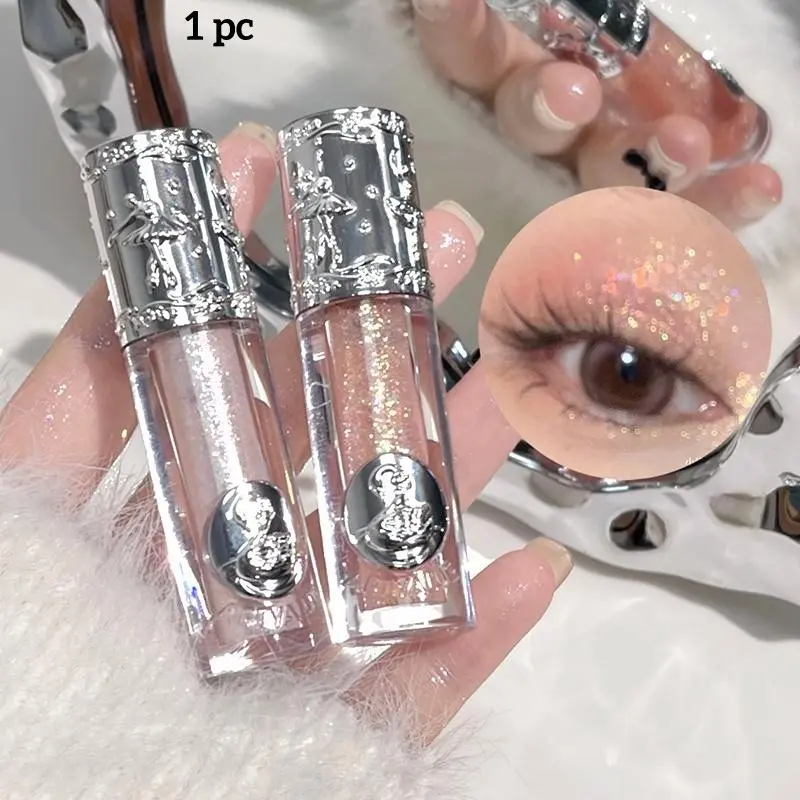 Ballet Liquid Eyeshadow, Eye Makeup Products, Pearlescent Super Shiny Glitter Beauty Crystal Highlight Aegyo Sal Monochrome Eyeshadow Liquid