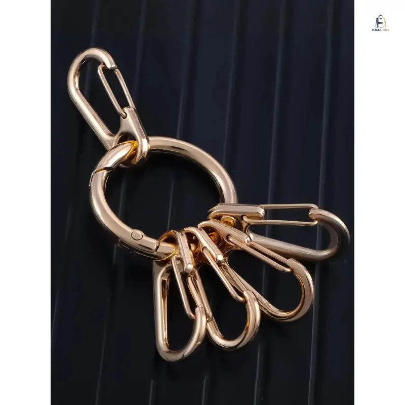 Heavy-Duty O-Ring Spring Clasps, 5-Piece Set of Detachable Hooks for Bag Accessories, Lanyards, and DIY Craft Keyring Making, Keychain Clip, Crafting, Spring Hook, Diy Bag Accessories, Durable, Keychain Clip Buckles, Functional, Metal, Purse Accessories,