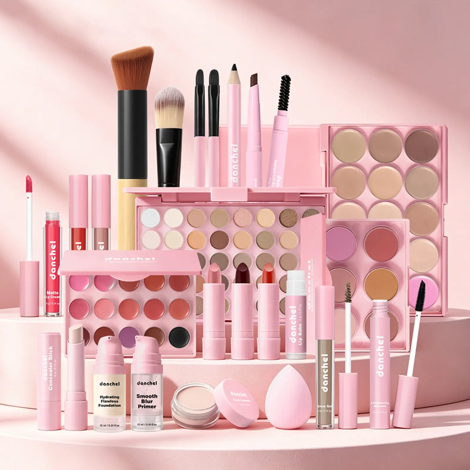Beginner Face Makeup Set, Commuter Multi-Effect Foundation, Smooth Fit, Long-Lasting Coverage, Easy Application, Perfect for Daily Use
