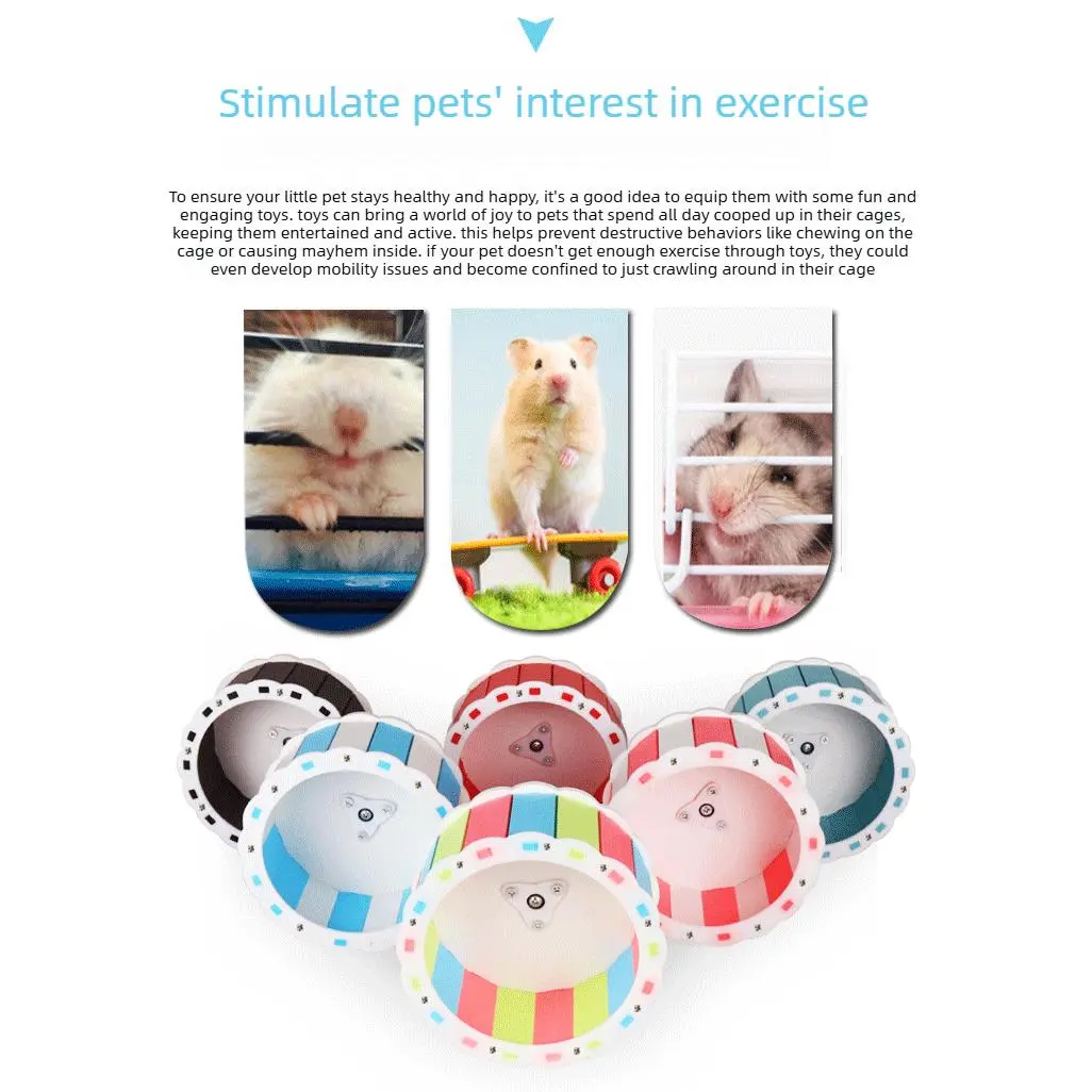 Sunflower running wheel cage-mount design (screw assembly) Hamster silent wheel Golden bear treadmill pet sports toy