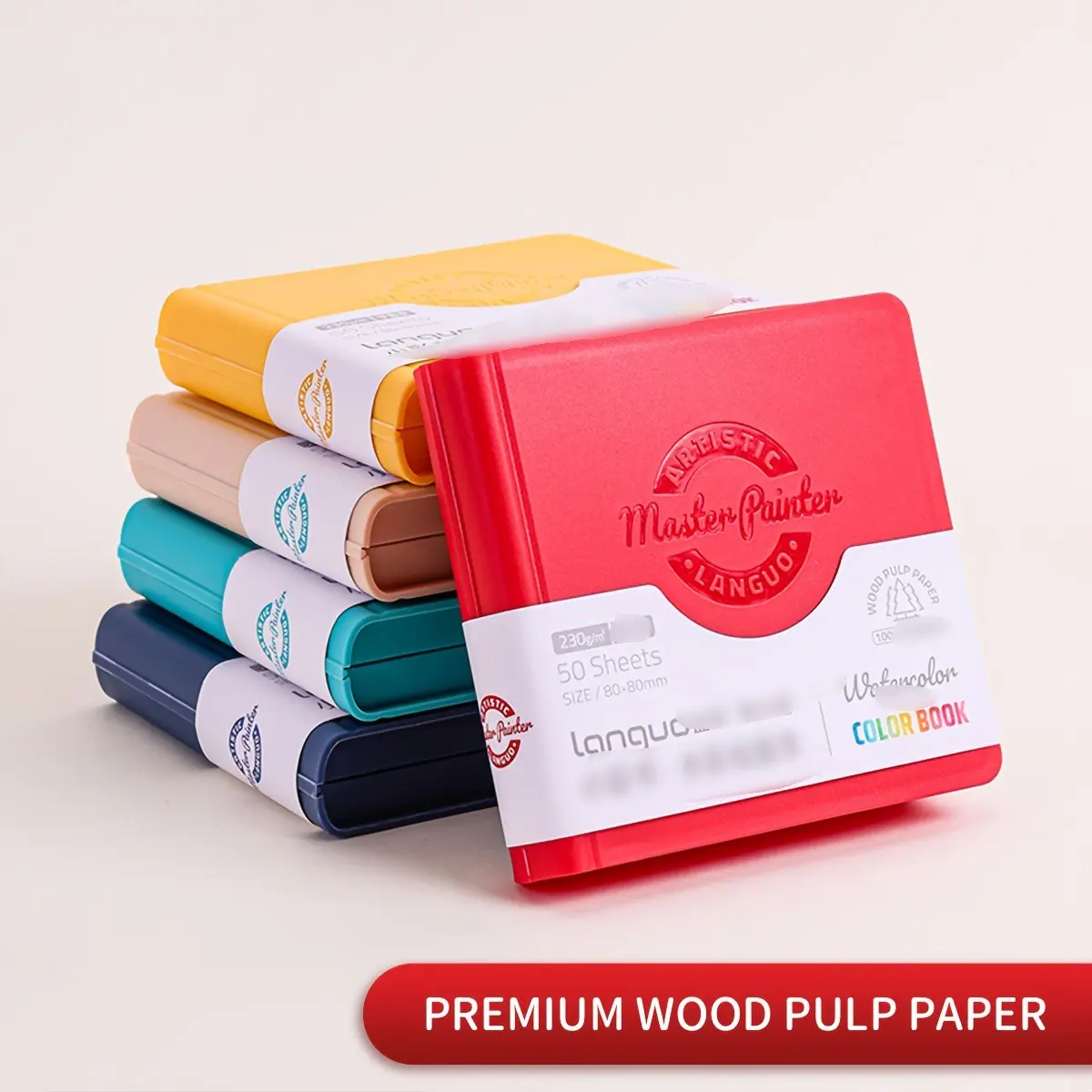 Mini Watercolor Sketchbook, Compact Portable Diary, Ideal for Artistic Drawing and Journaling, Opaque Pages for Creative Writing