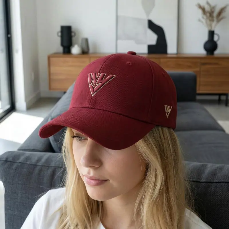 Main Character Energy Baddie Geometric Triangle Embroidered Cotton Canvas Baseball Cap Y2K Viral Effortless Glamour Black Adjustable Sun Hat Casual Streetwear for Women Men