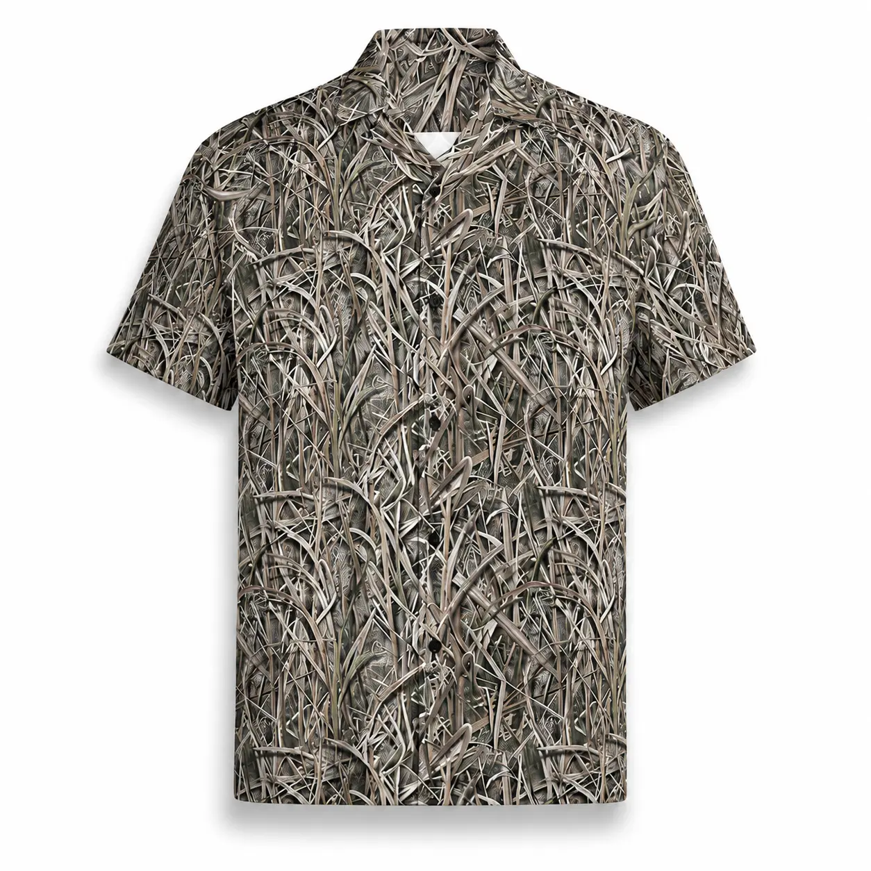 Men's Camo Hawaiian Shirt – Duck Hunting Button-Up, Summer Casual Wear, Gift for Him/Her & Matching Group Outfits Menswear Tropical