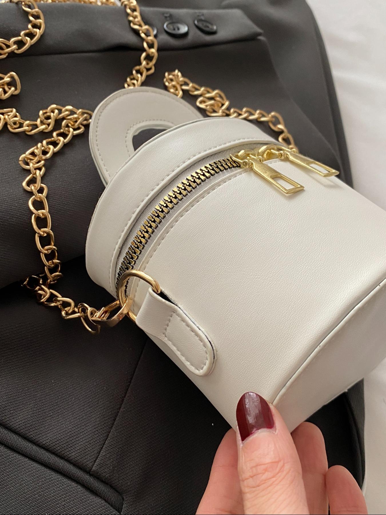 Women's Elegant Minimalist Handbag, Fashionable Solid Color Crossbody Bag for Daily Used, Casual Trendy Versatile High-quality Daily Commuting Bag, Elegant Commuter Bag, Handbag Shoulder Purse