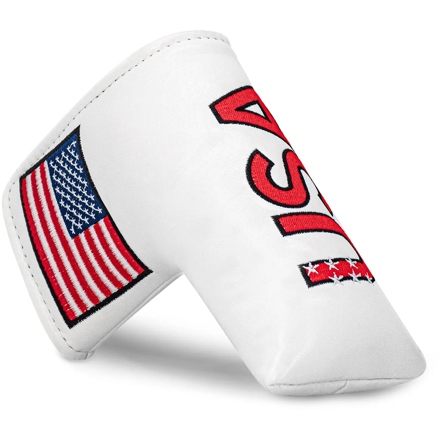 Usa Flag Style Golf Putter Cover, Premium Blade Headcover with Soft Lining, Durable Golf Club Accessory, Father’s Day Gift for Golf Enthusiasts, Golf Accessories