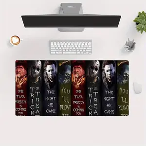 Extra Large Rubber Gaming Mouse Pad, Movie Design Style, Fun Desktop Element, Office and Game Setup, Ideal Christmas and Halloween Gift