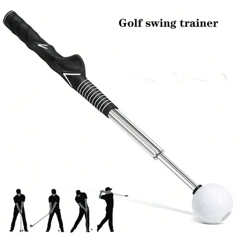 Golf Swing Practice Stick, Telescopic Golf Training Aid with Non-Slip Rubber Handle, Golf Training & Warm-Up Practice Stick, Golf Training Tool, Valentine's Day Gift, Golf Accessory, Golf Equipment